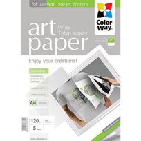 ColorWay ART Photo Paper T-shirt transfer (white), 5 sheets, A4, 120 g/m² PTW120005A4