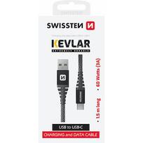 Swissten Kevlar Data Cable Usb / Usb-C 1.5 M 71541010