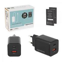 Movano GaN 45W USB-C PD + USB-A Charger (Black) ZZ/PD45W-B
