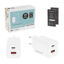Movano GaN 45W USB-C PD + USB-A Charger (White) ZZ/PD45W-W