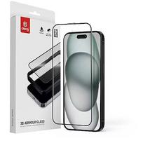 Crong Tempered glass 9H Full Glue iPhone 16/15 CRG3DAGIP1661
