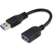 Startech USB-A 3.0 Extension Cable, 0.15m USB3EXT6INBK