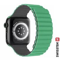 Swissten Silicone magnetic band, 38-40mm, Green - for Apple Watch 1/2/3/4/5/6/7/8/SE/SE2022 46000503