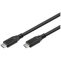 Goobay USB-C™ Cable, USB4™, 240 W, 40Gbit/s, Power Delivery, 1 m, Black 74183