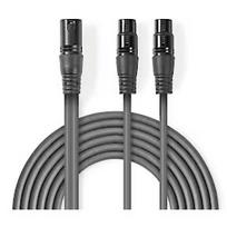Nedis Kabelis Nedis XLR M - 2x XLR F 1.5m COTH15025GY15