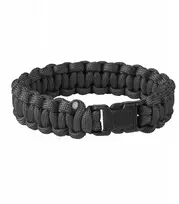 Helikon-Tex Išgyvenimo apyrankė - Paracord - Juoda (AC-SBR-NL-01)