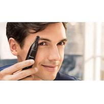 Philips Nose & ear trimmer NT1650/16 100% waterproof, Dual-sided protective guard system, Rotating switch, AA-battery included NT1650/16