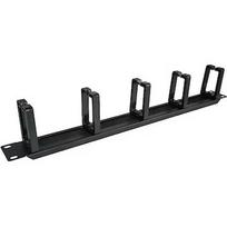 Alantec PK048 1U 19" cable organizer with brushed grommet, 5 plastic holders PK048