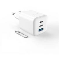 Fixed Mini 2x USB-C and USB GaN Charger 65W FIXCG65M-2C1A-WH