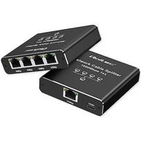 Qoltec Splitter Ethernet mini SWITCH 1x4 RJ45 52293