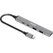 Port Connect | USB-C Hub with 4 USB ports, 1X USB-C, 100W 900163