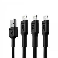 Green Cell PowerStream, USB-A to Lightning, 1.2m - Pack of 3 KABGCSET05