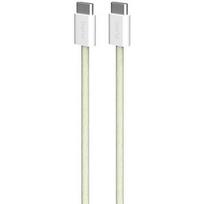 PURO Puro Fabrik 2.0, USB-C to USB-C, 60 W, yellow - Cable PUCCCFABK415MTYEL