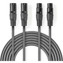 Nedis Kabelis Nedis 2x XLR M - 2x XLR F 3m COTH15030GY30