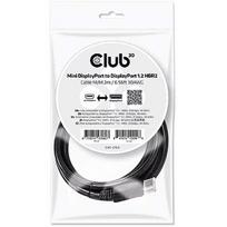 Club3D Mini DisplayPort 1.2 to DisplayPort 1.2 Cable, 2m CAC-2163