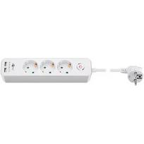 Goobay 41264 3-Way Power Strip with Switch and USB | Sockets quantity 3 41264