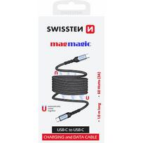 Swissten Magnetic USB-C Data Cable Self-Winding 60W 1m 71551010
