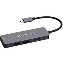 Verbatim Dokstacija Verbatim USB-C Essentials Multiport Hub 4 Port 32155V