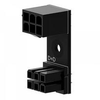 Singularity Computers  6-Pin PCIe 180 Grad Adapter D+D SC-A-PCIE6-DD