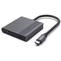 Gembird Dokstacija Gembird USB-C to HDMI + DP 4K 60Hz, black 18cm A-CM-HDMIFDPF-01