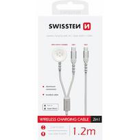 Swissten 2in1 Wireless Charger for Apple Watch and USB-C / USB-C / 1.2m 22065504