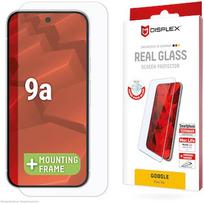Displex Panzerglas (10H) für Google Pixel 9a Eco-Montagerahmen, Tempered Glas, kratzer-resistente Schutzfolie, hüllenfreundlich 02110