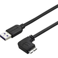 Startech USB-A to Micro-B, Slim, Angle, 2m USB3AU2MRS