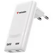 Verbatim Lādētājs Verbatim Fold n Go GaN 65W USB-C White 32355V