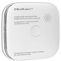 Qoltec Smoke detector with battery Tuya WiFi LED 52579
