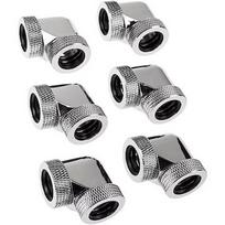 Raijintek Anschluss PELIAS D160906, 16mm, 90 Grad Adapter - 6er-Pack, silber 0R40B00237