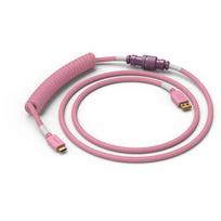 Glorious Pc Gaming Race Glorious Coiled Cable Prism Pink, USB-C auf USB-A Spiralkabel - 1,37m, pink GLO-CBL-COIL-PP