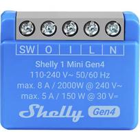 Shelly Relais "1 Mini Gen4" WLAN BT max. 8A 1 Kanal WLAN Matter Zigbee Bluetooth Unterputz Shelly_1_Mini Gen4
