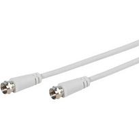 Vivanco cable SAT F 10m, white VVSAT100MMW