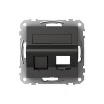 Schneider Electric SCHNEIDER ELECTRIC EXXACT DATACASE ACTASSI/KEYSTONE OBLIQUE ANTRACITE WDE003420