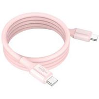 Ansmann silicone cable USB-C to USB-C (pink, magnetic, 120cm) 1700-0205