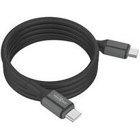 Ansmann silicone cable USB-C to USB-C (black, magnetic, 120cm) 1700-0204