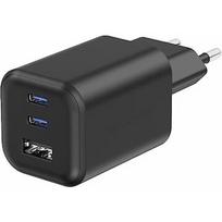 Swissten Travel Charger GaN 2x USB-C / PD USB-A / 18W QC / 65W 22071410