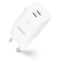 Dicota 45W GaN Charger, 2x USB-C, White D32182