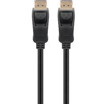 Goobay Cable DisplayPort male > DisplayPort male, 8K / 120Hz (black, 3 meters, 40Gbit/s, DisplayPort 2.0 / 2.1) 74749