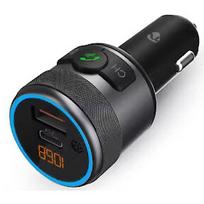 Nedis FM modulators Nedis Car FM transmitter BT PD 24w CATR3024BK