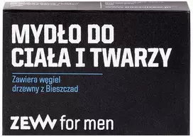 Zew For Men Kūno ir veido muilas su medžio anglimi iš Bieszczady kalnų 85ml
