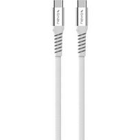 Nevox USB 2.0 cable, USB-C male > USB-C male 48V / 5A (white, 2 meters, PD 3.1, charging with up to 240 watts, magnetically retractable) 2478