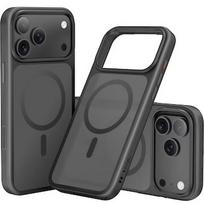 Nevox StyleShell INVISIO, black phone case, iPhone 17 Pro Max, compatible with MagSafe 2545