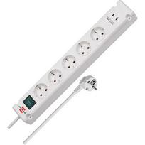 Brennenstuhl Bremounta 5-way power strip, 2x USB-C white, 3 meter cable, 2x USB, with safety switch 1150660425