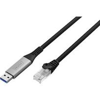 Digitus USB-A to RJ45 Ethernet Cable, 1Gbit/s, 10m AK-300600-100-S