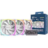Montech RX120 PWM ARGB, Reverse Blade, 3 Pack, White RX120 PWM WHITE 3 IN 1