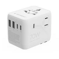 Gembird Universal travel power adapter cube 70W TPA-2A3C70-01-W