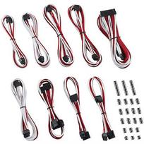 CableMod C-Series ModMesh Classic Cable Kit for Corsair RMi/RMx/RM (Black Label), White/Red CM-CSR-CKIT-NKWR-R