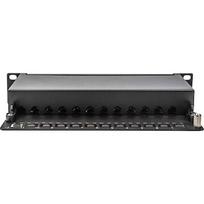 Digitus CAT 6A PATCH PANELSHIELDED1U 12-PORTLABEL FIELD254MMBLACK DN-91612S-EA