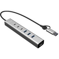 i-tec USB-C/USB-A Metal Hub 6 port 3xUSBc/3xUSBa CAHUBMETAL6LANPD